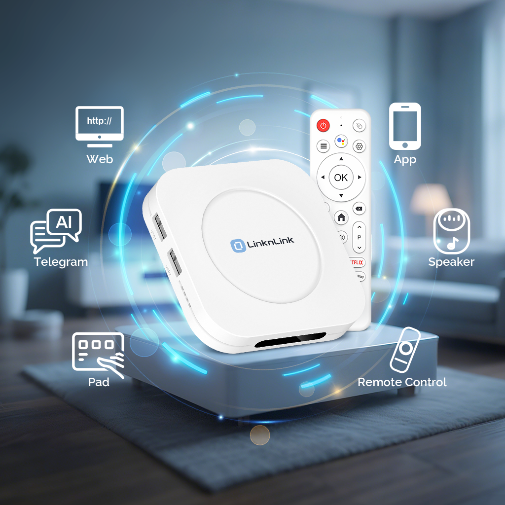 LinknLink iSG Box SE (Bundled with Zigbee Stick): AI-Powered Super Gateway with Built-in Home Assistant, Streaming Media Center, YouTube, Netflix, Google Play (Early Bird, Delivered in November)