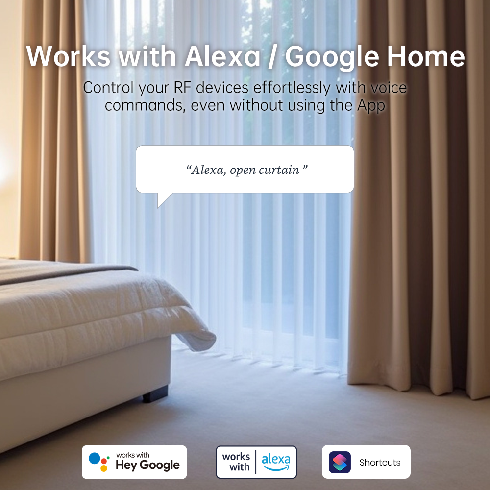 LinknLink eHome HA: RF Controller for Light Switch, Ceiling Fan, RF2MQTT Home Assistant, Compatible with Alexa, Google Home
