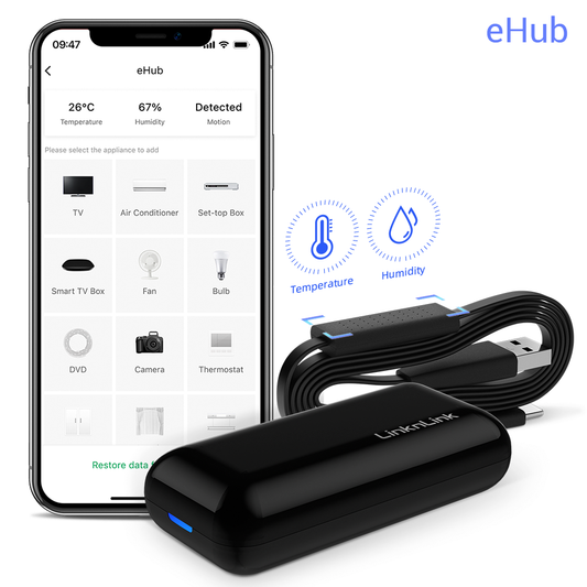 LinknLink eHub: IR and RF Control with Motion, Temperature, Humidity Sensors