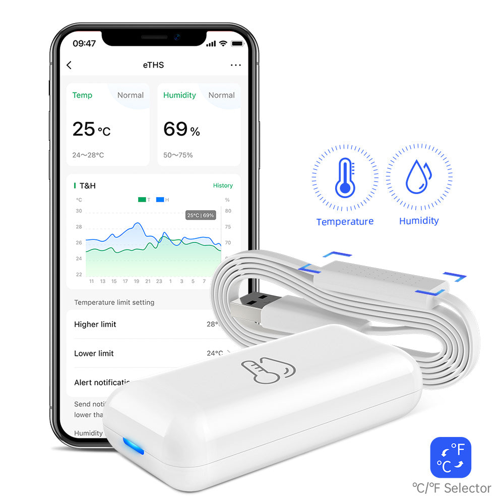 LinknLink Thermometer and Hygrometer eTHS