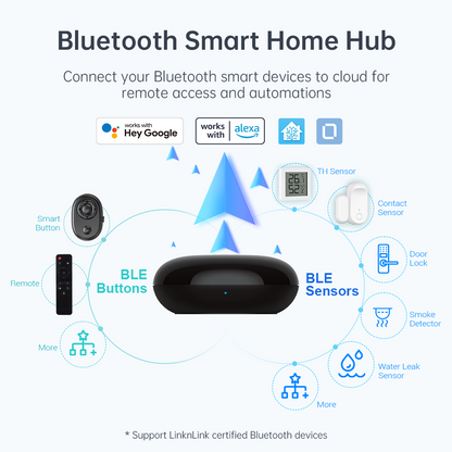 LinknLink Smart WiFi Universal Remote: IR Blaster for TV, Aircon, STB, Featuring Bluetooth BLE Smart Home Hub, Compatible with Alexa, Google Home