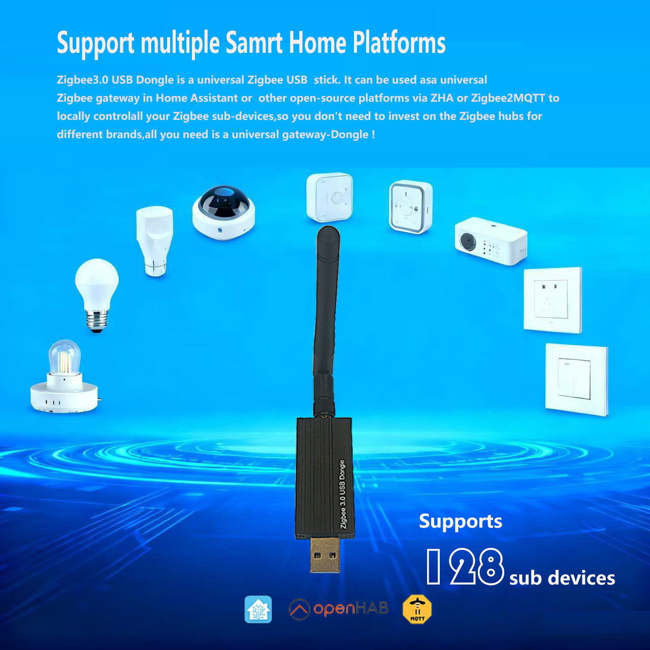 LinknLink ZG-808Z: Zigbee 3.0 USB Dongle, Supports ZHA, Zigbee2MQTT for Home Assistant and OpenHAB
